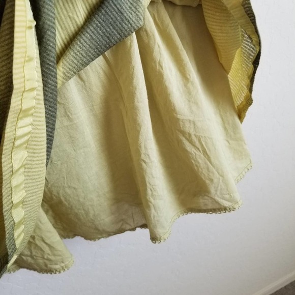 Anthropologie Maeve Green Stripe Cotton Sun Dress M - Picture 4 of 7